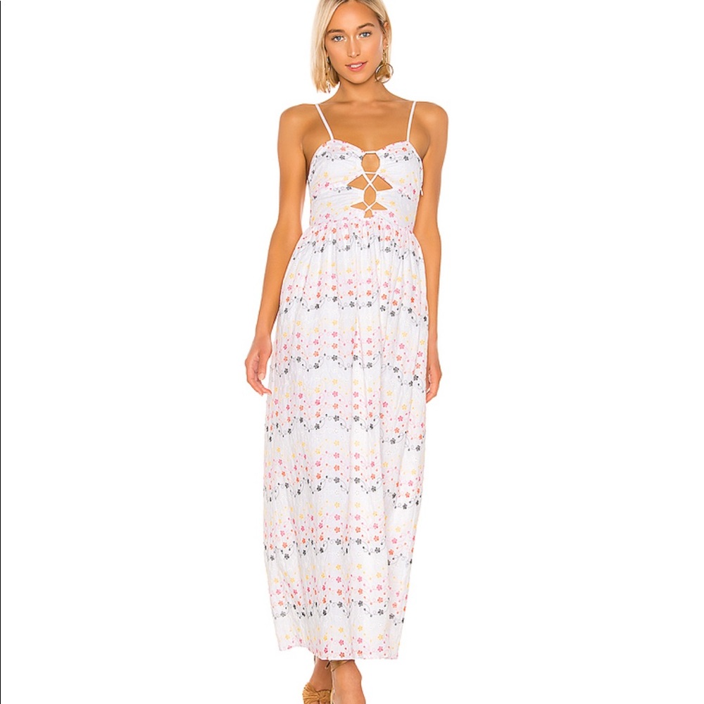 Tularosa Eyelet Floral Maxi